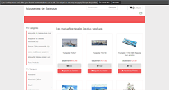Desktop Screenshot of maquettesdebateaux.fr